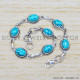 Turquoise 925 Sterling Silver Bracelet (SJWBR-318) Turquoise 925 Sterling Silver Bracelet (SJWBR-318)
