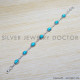 Turquoise 925 Sterling Silver Bracelet (SJWBR-318) Turquoise 925 Sterling Silver Bracelet (SJWBR-318)