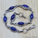 Lapis Lazuli 925 Sterling Silver Bracelet (SJWBR-32)