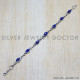 Lapis Lazuli 925 Sterling Silver Bracelet (SJWBR-32)