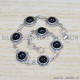 Black Onyx 925 Sterling Silver Bracelet (SJWBR-321) Black Onyx 925 Sterling Silver Bracelet (SJWBR-321)