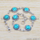 Turquoise 925 Sterling Silver Bracelet (SJWBR-323) Turquoise 925 Sterling Silver Bracelet (SJWBR-323)