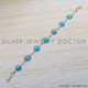 Turquoise 925 Sterling Silver Bracelet (SJWBR-323) Turquoise 925 Sterling Silver Bracelet (SJWBR-323)