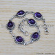 Amethyst 925 Sterling Silver Bracelet (SJWBR-324) Amethyst 925 Sterling Silver Bracelet (SJWBR-324)