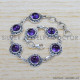 Amethyst 925 Sterling Silver Bracelet (SJWBR-326) Amethyst 925 Sterling Silver Bracelet (SJWBR-326)