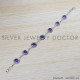 Amethyst 925 Sterling Silver Bracelet (SJWBR-326) Amethyst 925 Sterling Silver Bracelet (SJWBR-326)
