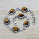 Tiger Eye 925 Sterling Silver Bracelet (SJWBR-327) Tiger Eye 925 Sterling Silver Bracelet (SJWBR-327)