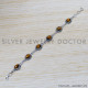Tiger Eye 925 Sterling Silver Bracelet (SJWBR-327) Tiger Eye 925 Sterling Silver Bracelet (SJWBR-327)