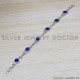 Lapis Lazuli 925 Sterling Silver Bracelet (SJWBR-328) Lapis Lazuli 925 Sterling Silver Bracelet (SJWBR-328)