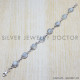 Rainbow Moonstone 925 Sterling Silver Bracelet (SJWBR-33)