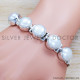 Pearl 925 Sterling Silver Bracelet (SJWBR-334) Pearl 925 Sterling Silver Bracelet (SJWBR-334)