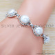 Pearl 925 Sterling Silver Bracelet (SJWBR-336) Pearl 925 Sterling Silver Bracelet (SJWBR-336)