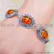 Amber 925 Sterling Silver Bracelet (SJWBR-339) Amber 925 Sterling Silver Bracelet (SJWBR-339)