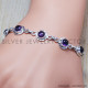 Amethyst 925 Sterling Silver Bracelet (SJWBR-34)