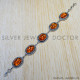 Amber 925 Sterling Silver Bracelet (SJWBR-340) Amber 925 Sterling Silver Bracelet (SJWBR-340)
