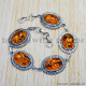 Amber 925 Sterling Silver Bracelet (SJWBR-344) Amber 925 Sterling Silver Bracelet (SJWBR-344)