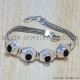 Black Onyx 925 Sterling Silver Bracelet (SJWBR-35)