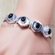 Black Onyx 925 Sterling Silver Bracelet (SJWBR-35)