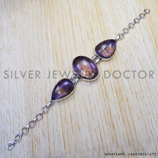 925 Sterling Silver Bracelet (SJWBR-350) 925 Sterling Silver Bracelet (SJWBR-350)