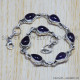 Amethyst 925 Sterling Silver Bracelet (SJWBR-36)