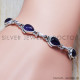 Amethyst 925 Sterling Silver Bracelet (SJWBR-36)