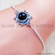 Black Onyx 925 Sterling Silver Bracelet (SJWBR-372) Black Onyx 925 Sterling Silver Bracelet (SJWBR-372)