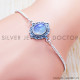 Rainbow Moonstone 925 Sterling Silver Bracelet (SJWBR-375) Rainbow Moonstone 925 Sterling Silver Bracelet (SJWBR-375)
