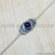 Amethyst 925 Sterling Silver Bracelet (SJWBR-376)