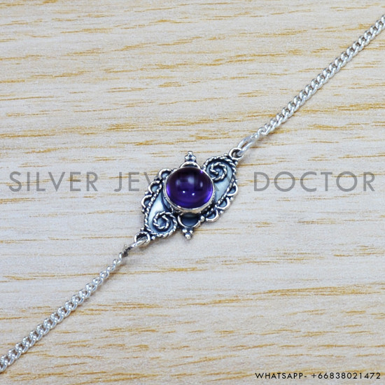 Rainbow Moonstone 925 Sterling Silver Bracelet (SJWBR-382) Rainbow Moonstone 925 Sterling Silver Bracelet (SJWBR-382)