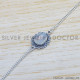 Rainbow Moonstone 925 Sterling Silver Bracelet (SJWBR-396)