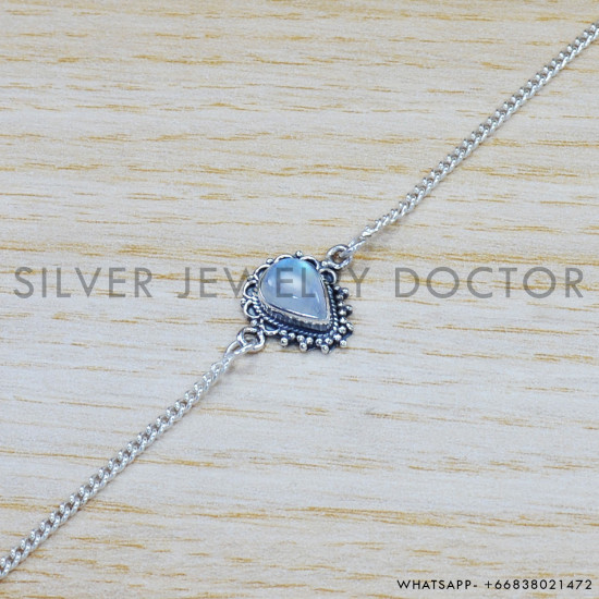 Labradorite 925 Sterling Silver Bracelet (SJWBR-399) Labradorite 925 Sterling Silver Bracelet (SJWBR-399)