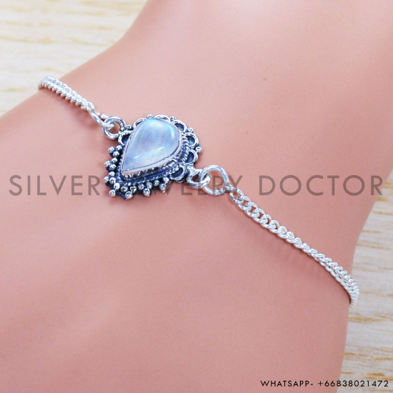 Labradorite 925 Sterling Silver Bracelet (SJWBR-399) Labradorite 925 Sterling Silver Bracelet (SJWBR-399)