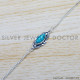 Turquoise 925 Sterling Silver Bracelet (SJWBR-402) Turquoise 925 Sterling Silver Bracelet (SJWBR-402)