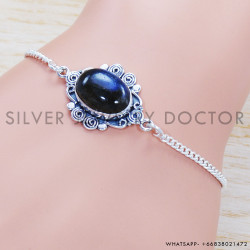 Labradorite 925 Sterling Silver Bracelet (SJWBR-404)