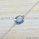 Rainbow Moonstone 925 Sterling Silver Bracelet (SJWBR-411) Rainbow Moonstone 925 Sterling Silver Bracelet (SJWBR-411)
