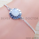 Rainbow Moonstone 925 Sterling Silver Bracelet (SJWBR-411) Rainbow Moonstone 925 Sterling Silver Bracelet (SJWBR-411)