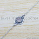 Rose Quartz 925 Sterling Silver Bracelet (SJWBR-414) Rose Quartz 925 Sterling Silver Bracelet (SJWBR-414)