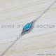 Turquoise 925 Sterling Silver Bracelet (SJWBR-418) Turquoise 925 Sterling Silver Bracelet (SJWBR-418)