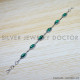 Malachite 925 Sterling Silver Bracelet (SJWBR-421) Malachite 925 Sterling Silver Bracelet (SJWBR-421)