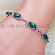 Malachite 925 Sterling Silver Bracelet (SJWBR-421) Malachite 925 Sterling Silver Bracelet (SJWBR-421)