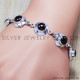 Garnet 925 Sterling Silver Bracelet (SJWBR-43)
