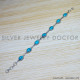 Turquoise 925 Sterling Silver Bracelet (SJWBR-430) Turquoise 925 Sterling Silver Bracelet (SJWBR-430)