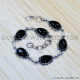 Black Onyx 925 Sterling Silver Bracelet (SJWBR-434) Black Onyx 925 Sterling Silver Bracelet (SJWBR-434)