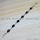 Black Onyx 925 Sterling Silver Bracelet (SJWBR-434) Black Onyx 925 Sterling Silver Bracelet (SJWBR-434)