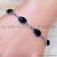 Black Onyx 925 Sterling Silver Bracelet (SJWBR-434) Black Onyx 925 Sterling Silver Bracelet (SJWBR-434)