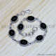 Black Onyx 925 Sterling Silver Bracelet (SJWBR-437) Black Onyx 925 Sterling Silver Bracelet (SJWBR-437)