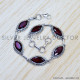 Garnet 925 Sterling Silver Bracelet (SJWBR-450) Garnet 925 Sterling Silver Bracelet (SJWBR-450)