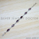 Garnet 925 Sterling Silver Bracelet (SJWBR-450) Garnet 925 Sterling Silver Bracelet (SJWBR-450)