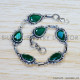 Green Onyx 925 Sterling Silver Bracelet (SJWBR-452) Green Onyx 925 Sterling Silver Bracelet (SJWBR-452)