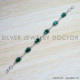 Green Onyx 925 Sterling Silver Bracelet (SJWBR-452) Green Onyx 925 Sterling Silver Bracelet (SJWBR-452)